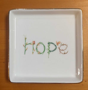 NEW 4.5" Ceramic Tray - Hope