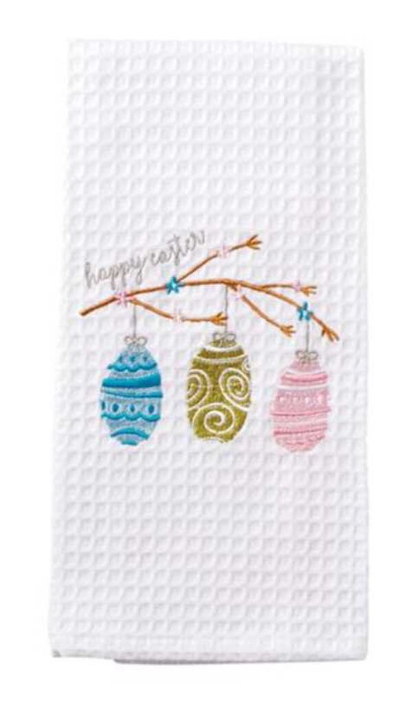 NEW Easter Waffle Weave Hand Dish Towel - Happy Easter 4405238E