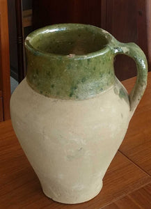 8.5" Hand-Thrown Pottery Olive Jug