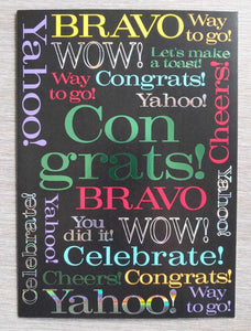 NEW Greeting Card - Congratulations Phrases - CGGEN 100-61758