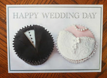 Load image into Gallery viewer, NEW Greeting Card - Wedding Cup Cakes - WDGEN 100-42151

