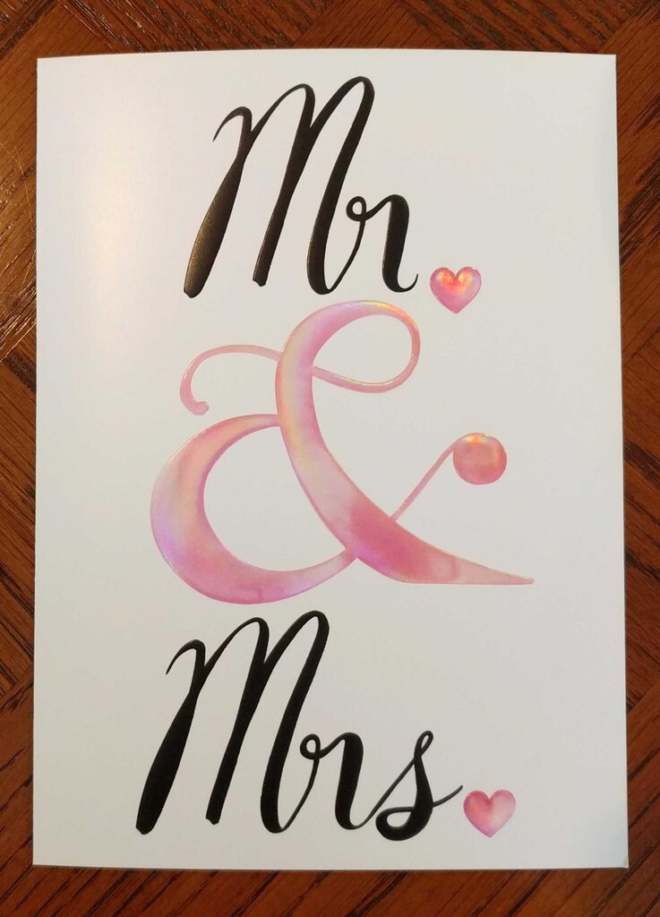 NEW Greeting Card - Mr & Mrs - WDGEN 100-42431